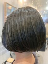 グラッシー センター北店(GLASSI)&nbsp;大人かわいい★コンパクトボブ★アッシュグレー★