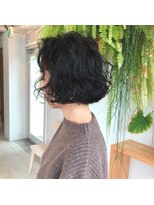 アクセヘアー 町田(acce hair)&nbsp;黒髪の無造作ウェーブパーマ