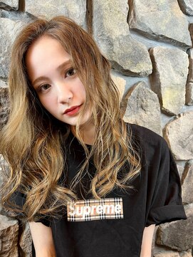 レッド(RED) 外国人風ロングウェーブ（RED/RED本厚木）