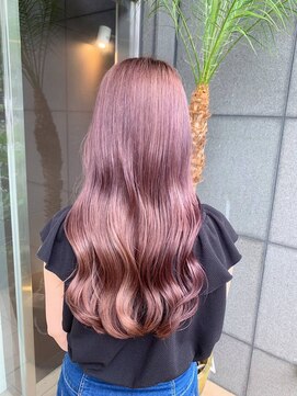 エヌプラス(N+) 黒髪グラデヘアーオリーブグレー小顔に見せるヘアココアベージュ