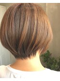 人気のえりあし薄めショートスタイル/横浜髪質改善