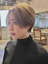 髪質改善と縮毛矯正の専門店 サンティエ(scintiller)&nbsp;大人綺麗な小顔襟足スッキリショートボブ　30代40代50