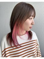 グリンバイアルティナ 八王子店(Grin by artina)&nbsp;バイカラー_インナーピンク_ビビッドカラー_ウザバング