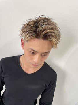 レックス(Rex) 【外国人風カラー！】ブラウンゴールド×ツイストパーマ！