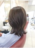 グレーベージュカラーダークアッシュベージュくすみカラー黒髪