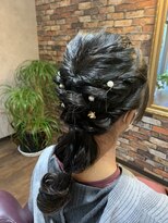 サミュゼ(s'amuser)&nbsp;編み込みポニー