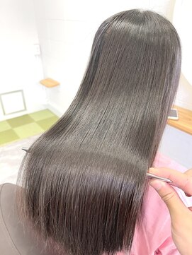 アムヘアー(A.M. hair) 【話題の酸性ストレート☆】自然なツヤ髪仕上げ