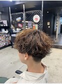 【ブリーチパーマ】波巻きパーマ