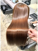 キュア 表参道(CURE)&nbsp;黒髪/グレージュカラー/ココアベージュ/ヘルシーロング/表参道