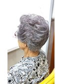 ショートパーマ◇美グレイヘア