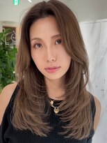 キング 梅田(K!ng)&nbsp;ハイライトカラーミルクティーベージュケアブリーチダブルカラー