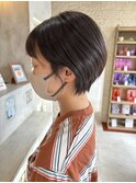 耳掛けくびれショート