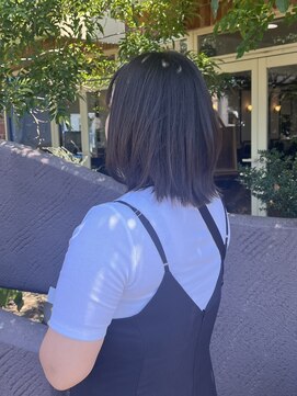 トップヘアー 玉島店(TOP HAIR) 《TOPHAIR 玉島店/ もも》オリーブベージュ×レイヤーボブ