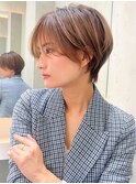切りっぱなしボブエアリーロング美髪ピンクブラウン[大宮]