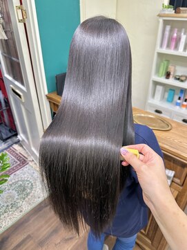 ジーテ 渋谷(gite) アイスグレー×ピチキュア×ツヤ髪「渋谷/髪質改善/髪質改善TR」