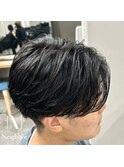 ドライヤー、手ぐしでも決まる毛流れパーマ