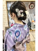 浴衣シニヨン