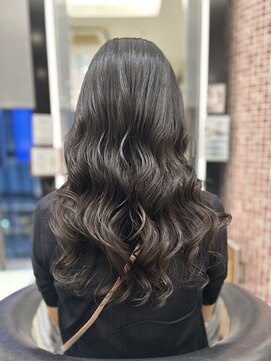 アピッシュ ギンザ(apish ginza) コテ巻き風パーマ/韓国ヘア/ロングパーマ/伸ばしかけ