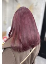 リア(riah) ダブルカラーミルクティーベージュレイヤーカット韓国ヘア