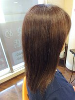 ツヤイロ 島田店&nbsp;ボブウルフ小顔ネビージュワンレンヘアセット結婚式成人式