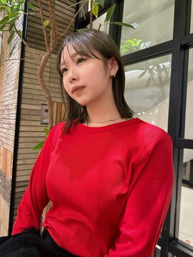 ジアン テラス(GIEN TERRASSE) #切りっぱなしロブ#オリーブカラー/岸本 理希