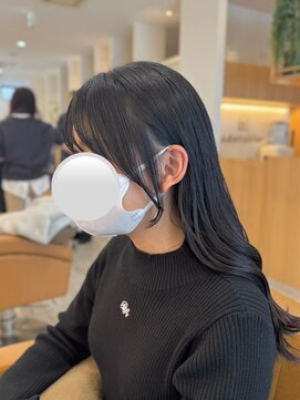 アドラーブル けやき通り店(adorable) 【艶感★シースルーバング】韓国ヘア10代20代30代ウェーブ巻き髪