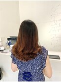 コテ巻き風パーマ