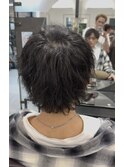 シャドウパーマ　メンズパーマ　ニュアンスパーマ