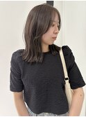 顔まわりレイヤー前髪フェイスレイヤーロングボブ