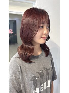 アンニュ(annuy) Instagram/annuy__o0 顔まわりカット/ベージュ/韓国巻き