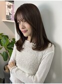 韓国風レイヤーカット＋透明感カラー