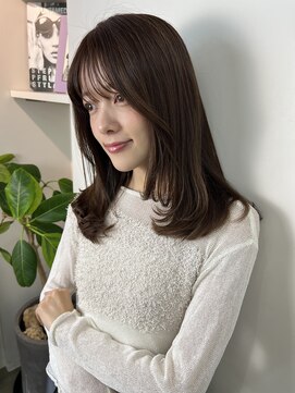 イヴォーク トーキョー(EVOKE TOKYO) 韓国風レイヤーカット＋透明感カラー