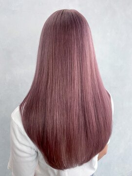 アルバム 渋谷パルコ(ALBUM) おくれ毛ブリーチハイトーン顔周りレイヤーロング_ba558061