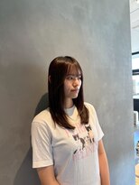 ヘアー ワークス ボナ 前橋店(HAIR WORKS bona.)&nbsp;女性らしさがプラス◎抜け感シースルー×美ラインロング