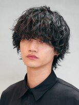 バイフィフス 原宿/表参道(by fifth)&nbsp;原宿シャドウパーマメンズカットラウンドマッシュウルフカット