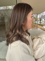 ユウヘアー 大高店(U Hair)&nbsp;【U Hair】ナチュラルハイライトグレージュ/20代/30代