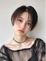 ムウ 難波(MOU)&nbsp;クールショートボブ前髪イメチェンピンクベージュ30代40代50代