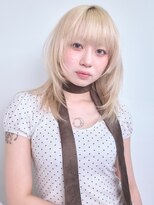 ロンドアンメゾン 原宿(Lond un Maison.)&nbsp;ミルクティーブロンド/ワンホンレイヤー/韓国巻き/顔周り0602