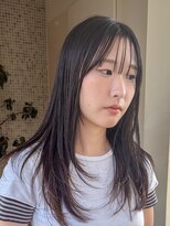 トップヘアー スパアンドリラクゼーション 安城(spa&relaxation)&nbsp;安城ロングハッシュカットレイヤーアッシュブラウン20代30代