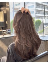 シティー(CITY.)&nbsp;艶ブラウン×韓国風レイヤーロング