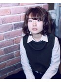 秋におすすめ！カジュアル&女子力UPの重めウェービーボブ
