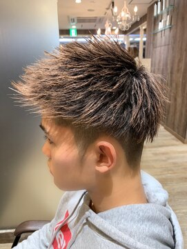 ヘアーアンドリラックス 十日市場店(hair & relax y-21) アップバングハイトーン