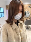 韓国風おくれ毛ヘアー