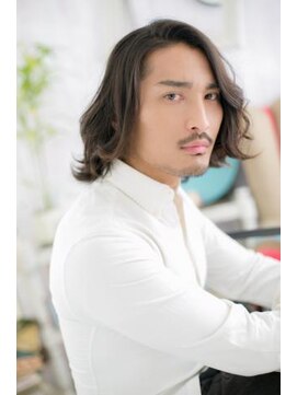 ミック ヘアアンドメイク アップ 駒込店(miq Hair&Make up) ダンディな…隠し刈り上げメンズランダムパーマc1