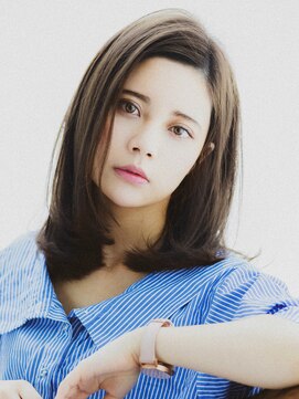 ルーチェ 綱島(Luce) グレージュ耳かけ小顔ミディアム