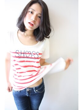 トゥーリ 藤崎店(tuuli) 20代30代40代50代ひし形デジタルパーマエアリーミディ黒髪