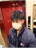 王道メンズショート☆無造作ツイストパーマ爽やか好印象ツーブロ