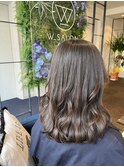 【W_SALON 河原町】ダークグレージュ/髪質改善