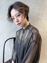 アイティーバイアルバム 藤沢店(IT by ALBUM)&nbsp;らふパーマショート_ホワイトグレージュネビージュ_9101