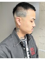 メリケンバーバーショップ トーキョー(MERICAN BARBERSHOP TYO)&nbsp;YS STILE.束感ショート.波巻き.ハイライト.マッシュパーマ1